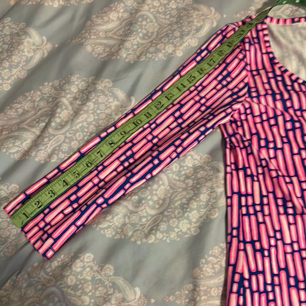 Lilly Pulitzer Mandevilla Beacon dress pink & blue stretch NWOT S - Picture 10 of 10